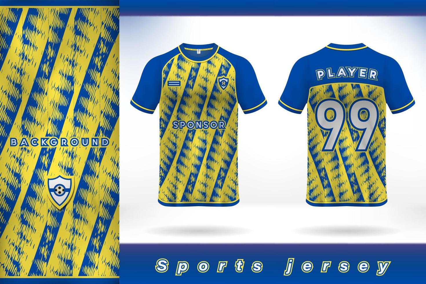 gli sport maglia modello design blu giallo colore astratto grunge struttura modello arte vettore