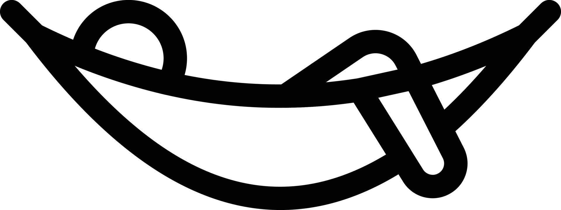 illustrazione vettoriale dell'amaca su uno sfondo simboli di qualità premium. icone vettoriali per il concetto e la progettazione grafica.