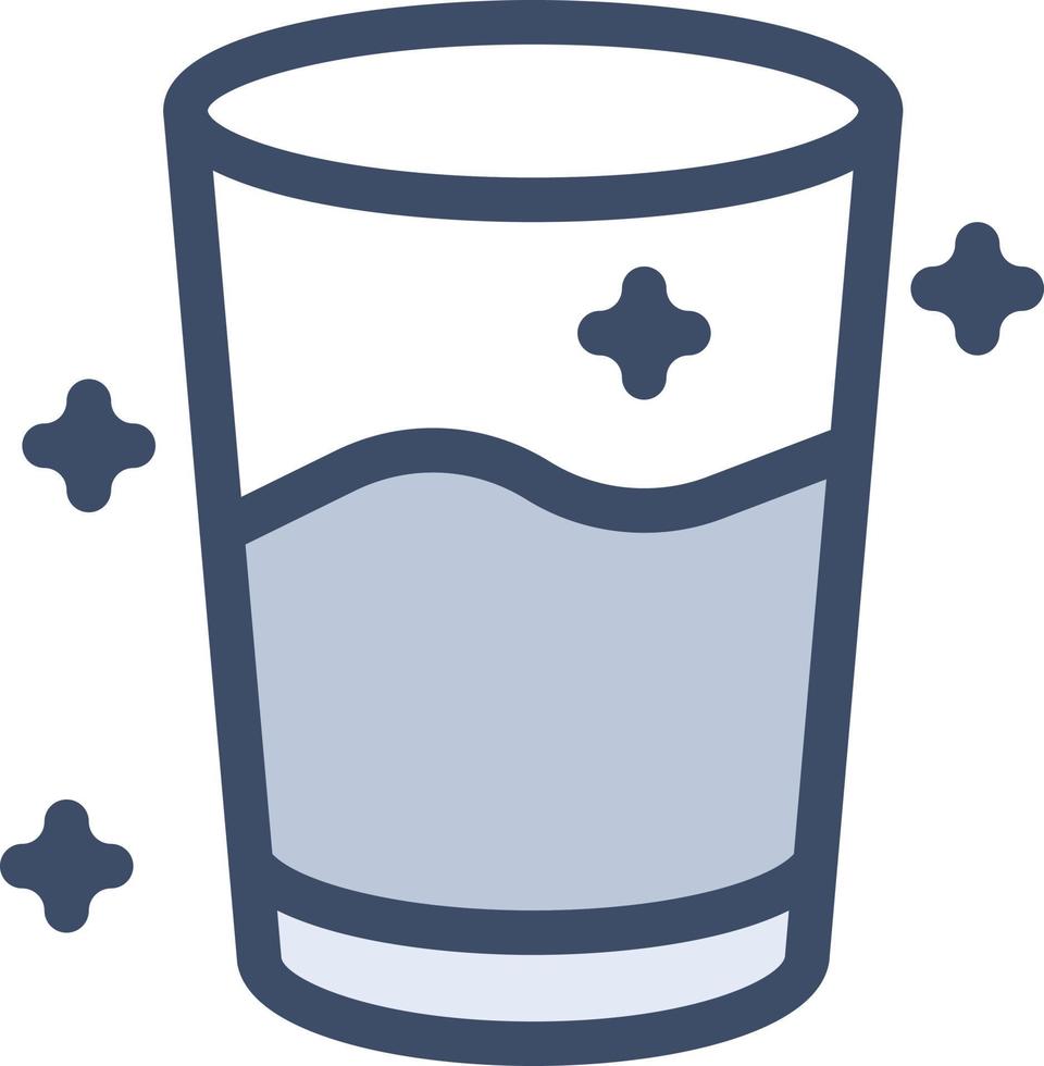 illustrazione vettoriale di bicchiere d'acqua su uno sfondo. simboli di qualità premium. icone vettoriali per il concetto e la progettazione grafica.