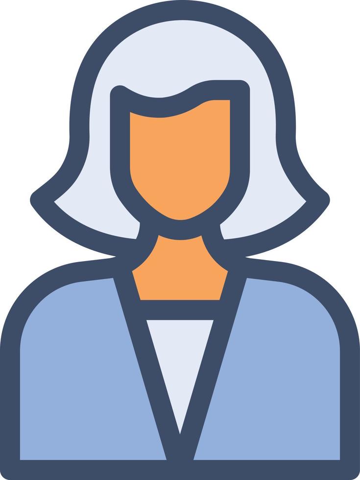 illustrazione vettoriale femminile su uno sfondo simboli di qualità premium. icone vettoriali per il concetto e la progettazione grafica.