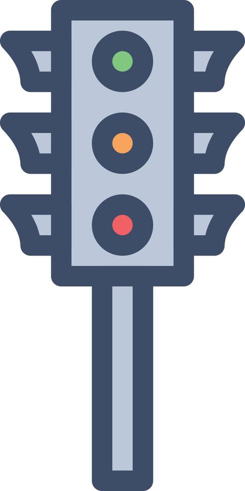 illustrazione vettoriale del semaforo su uno sfondo simboli di qualità premium. icone vettoriali per il concetto e la progettazione grafica.