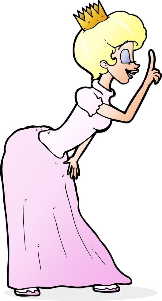 scarabocchio personaggio cartone animato Principessa vettore