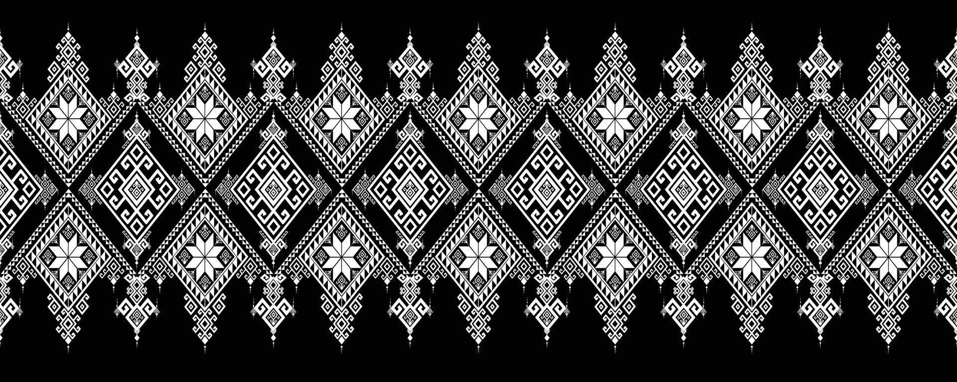 astratto etnico geometrico modello tradizionale stile. nero e bianca. design per piastrella, ceramica, sfondo, sfondo, vestiario, involucro carta, tessuto, e vettore illustrazione. modello stile