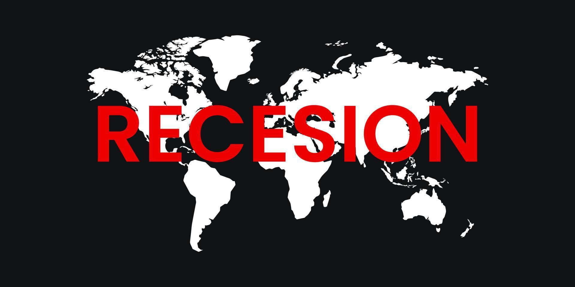 sfondo economia recessione vettore crisi finanza, mercato giù grafico