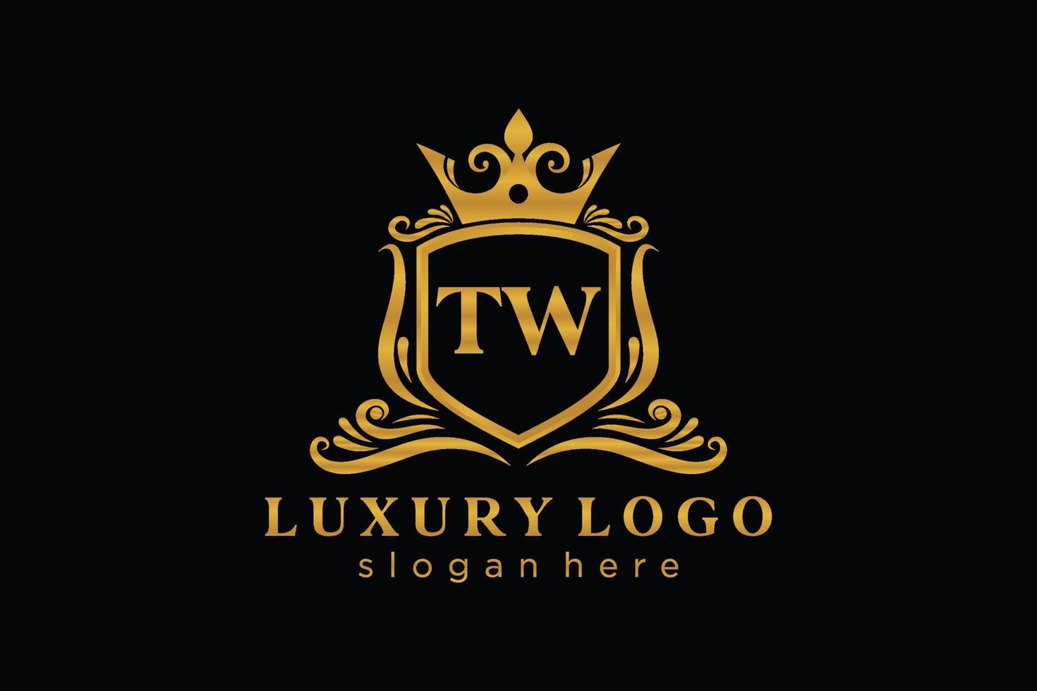 iniziale due lettera reale lusso logo modello nel vettore arte per ristorante, regalità, boutique, bar, Hotel, araldico, gioielleria, moda e altro vettore illustrazione.