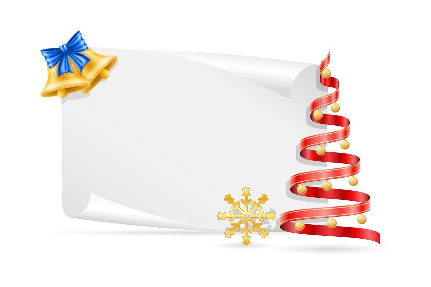 Natale carta modello bandiera vettore illustrazione sfondo