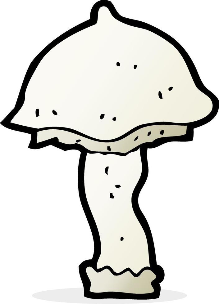 scarabocchio cartone animato fungo vettore