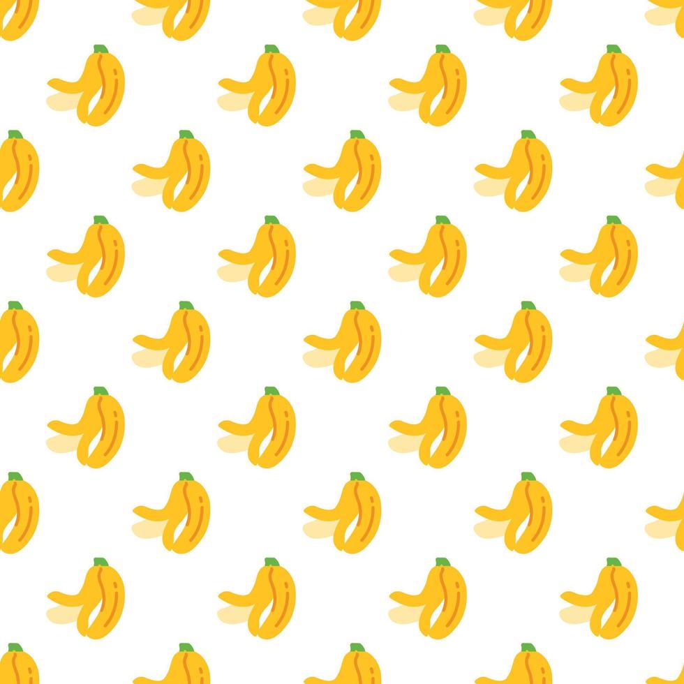 cartone animato Banana senza soluzione di continuità modello sfondo. vettore