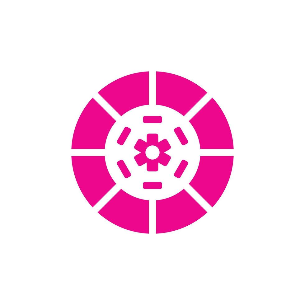 eps10 rosa vettore frizione kit astratto arte icona isolato su bianca sfondo. frizione disco piatto simbolo nel un' semplice piatto di moda moderno stile per il tuo sito web disegno, logo, e mobile applicazione