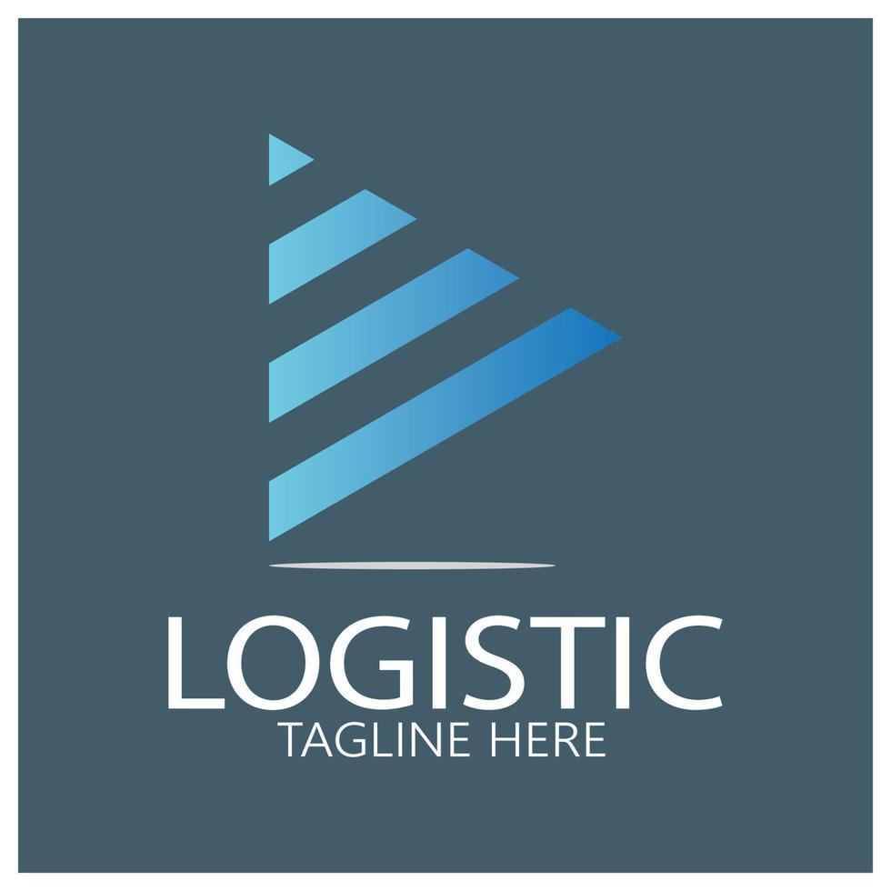 la logistica logo icona illustrazione vettore design distribuzione simbolo consegna di merce economia finanza