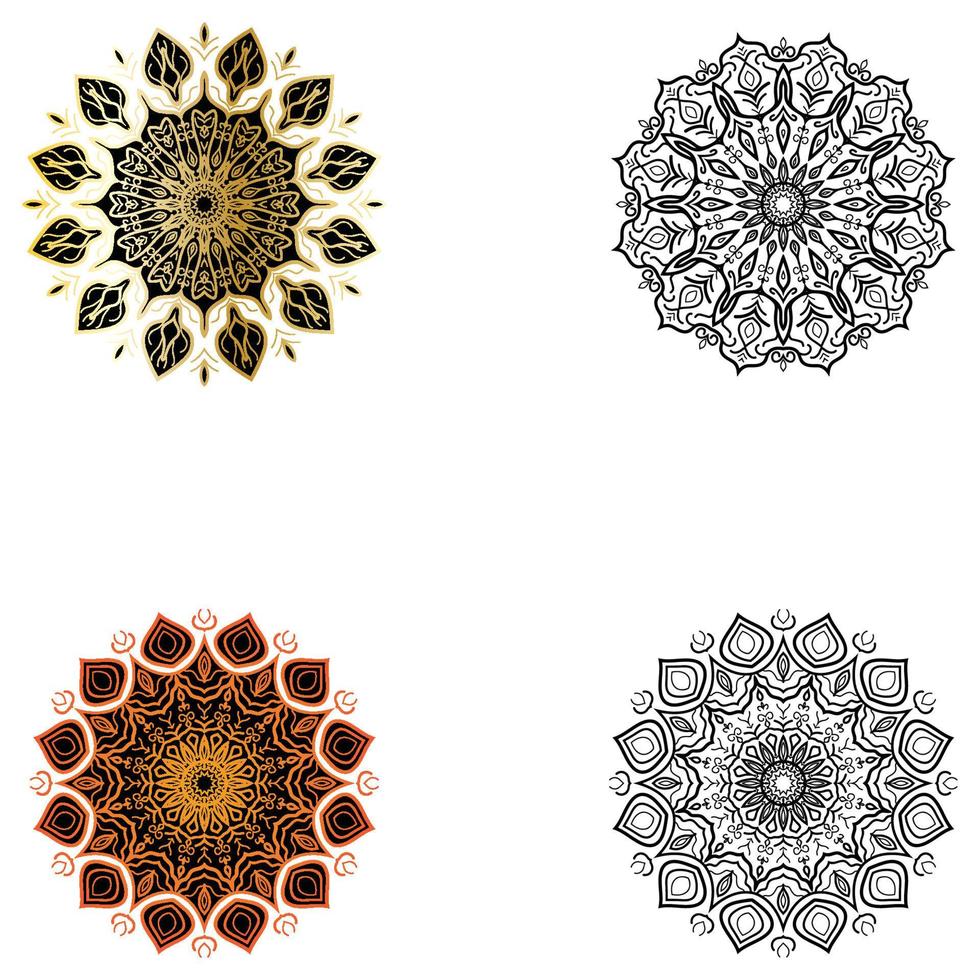 modello di vettore di progettazione logo mandala