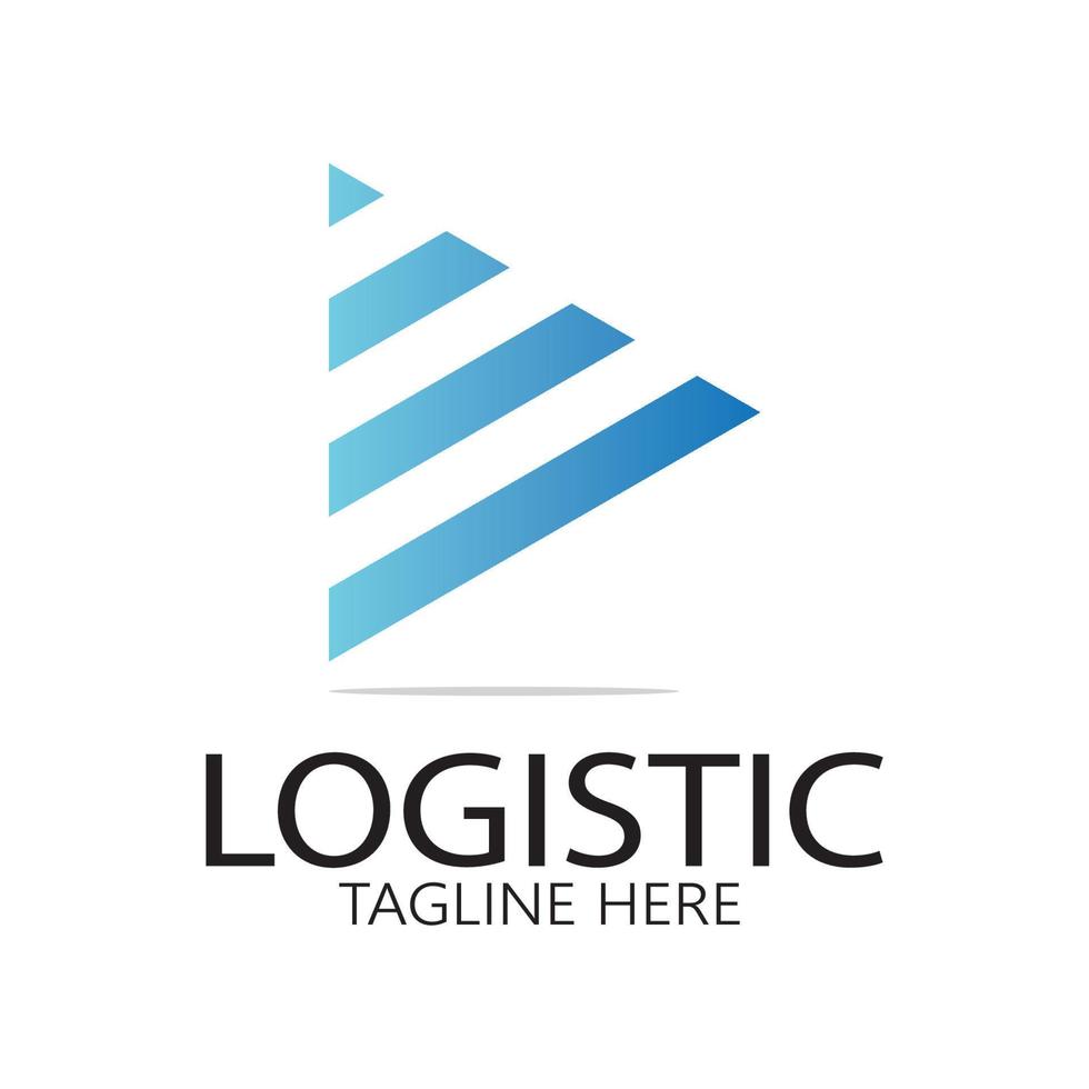 la logistica logo icona illustrazione vettore design distribuzione simbolo consegna di merce economia finanza