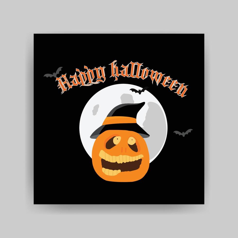 contento Halloween tipografia vettore