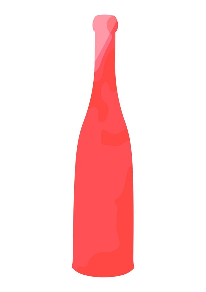 forma di silhouette di colore bottiglia per alcol, birra, kvas, acque. acquerello schema di un' contenitore per memorizzazione liquido vettore