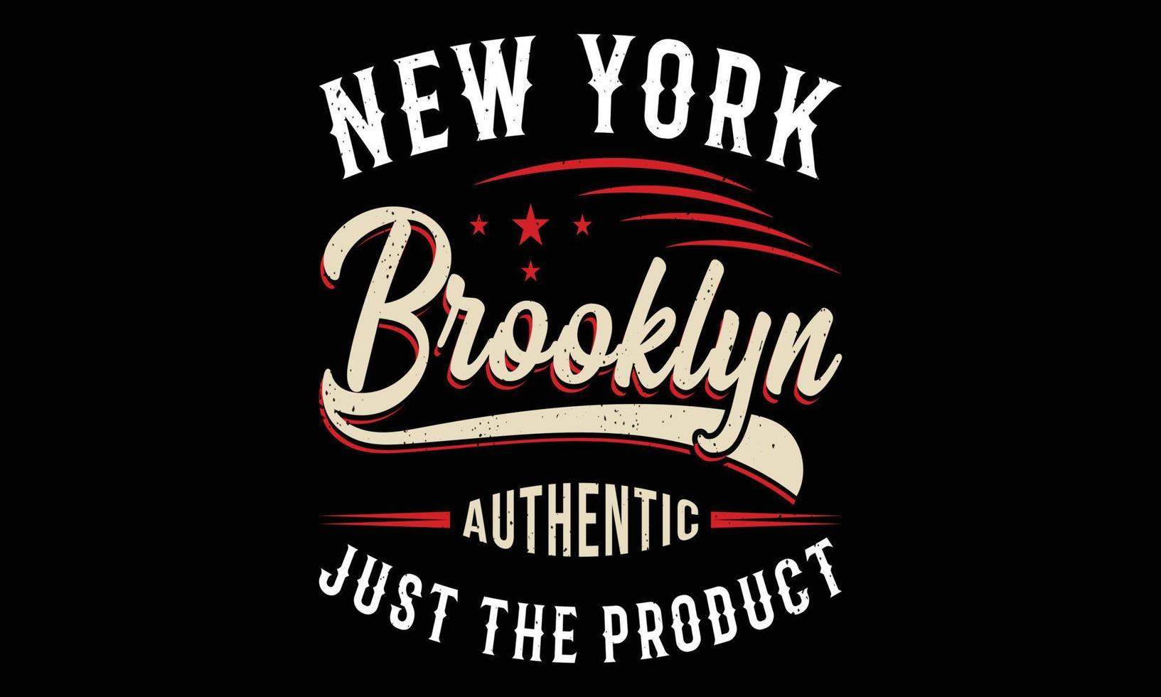 nuovo York brooklyn maglietta design illustrazione. vettore