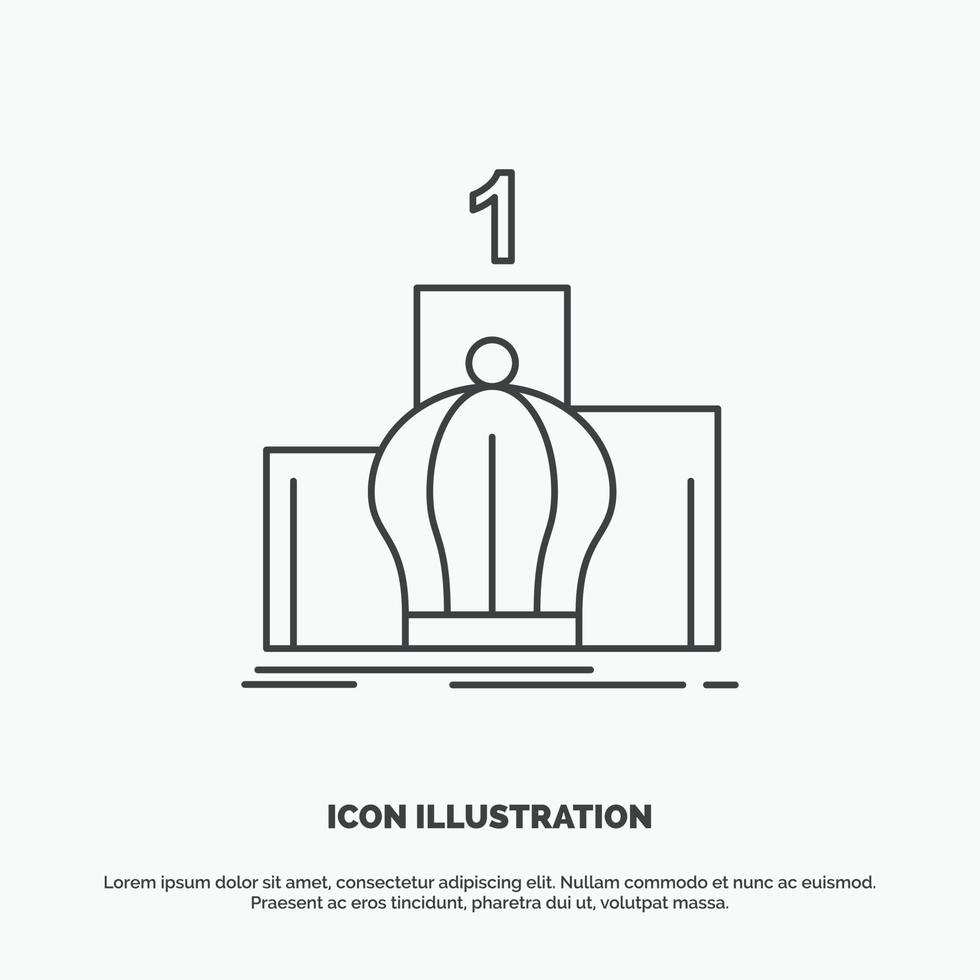 corona. re. comando. monarchia. reale icona. linea vettore grigio simbolo per ui e ux. sito web o mobile applicazione