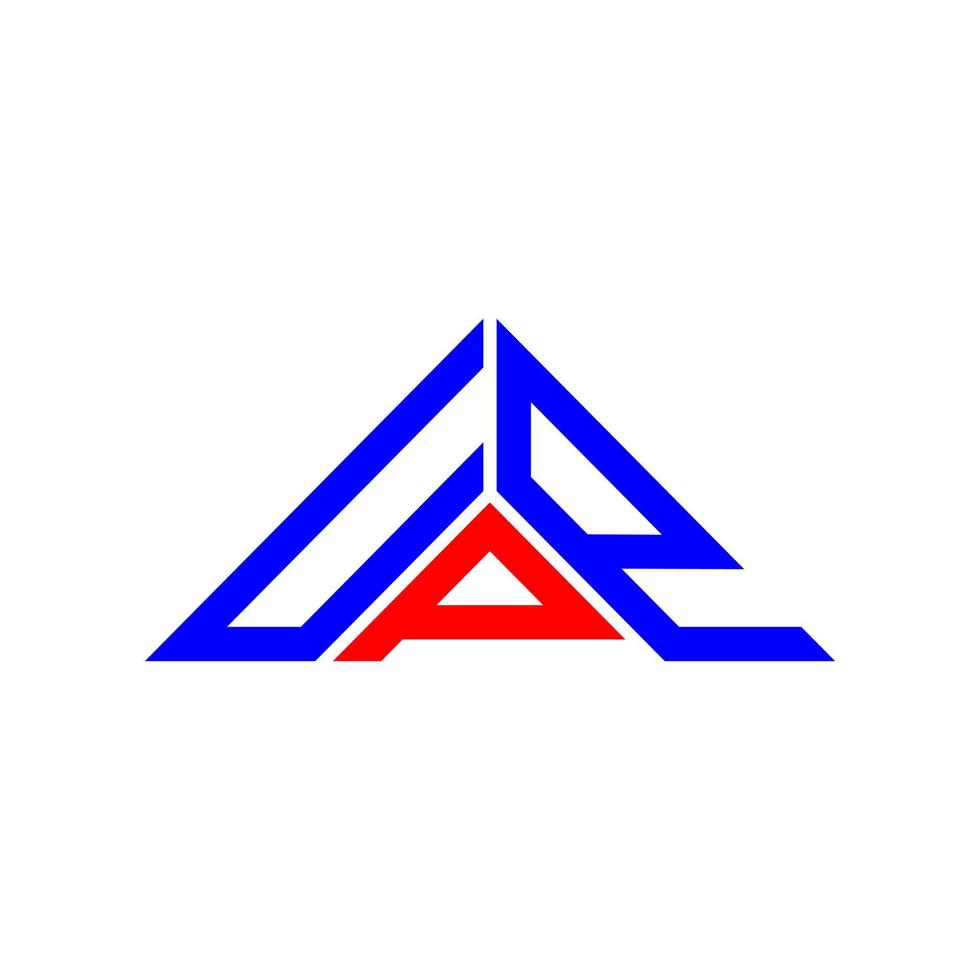 uPP lettera logo creativo design con vettore grafico, uPP semplice e moderno logo nel triangolo forma.