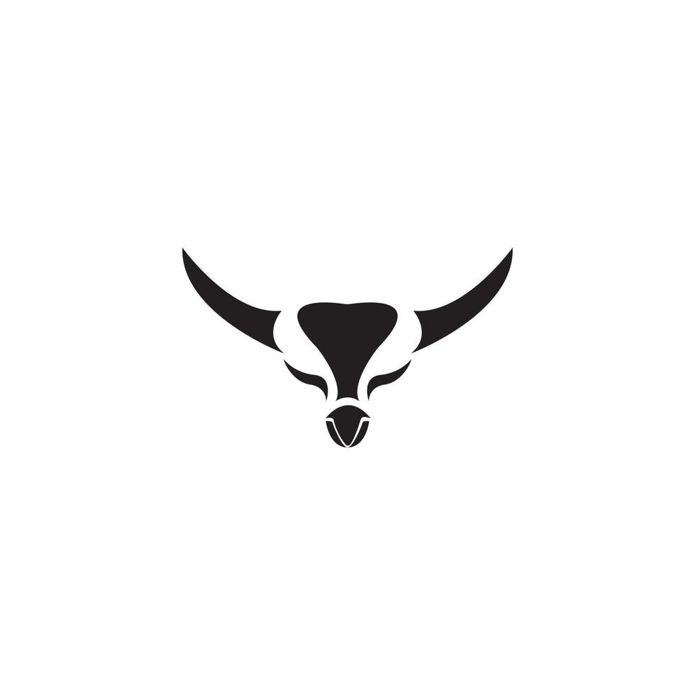 bisonte logo icona vettore modello illustrazione