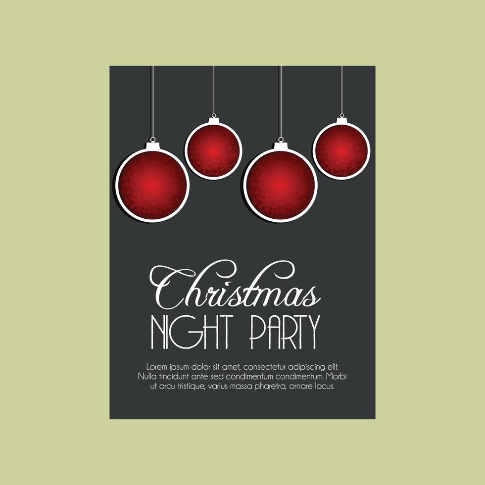 Natale carta design con elegante design e leggero sfondo vettore