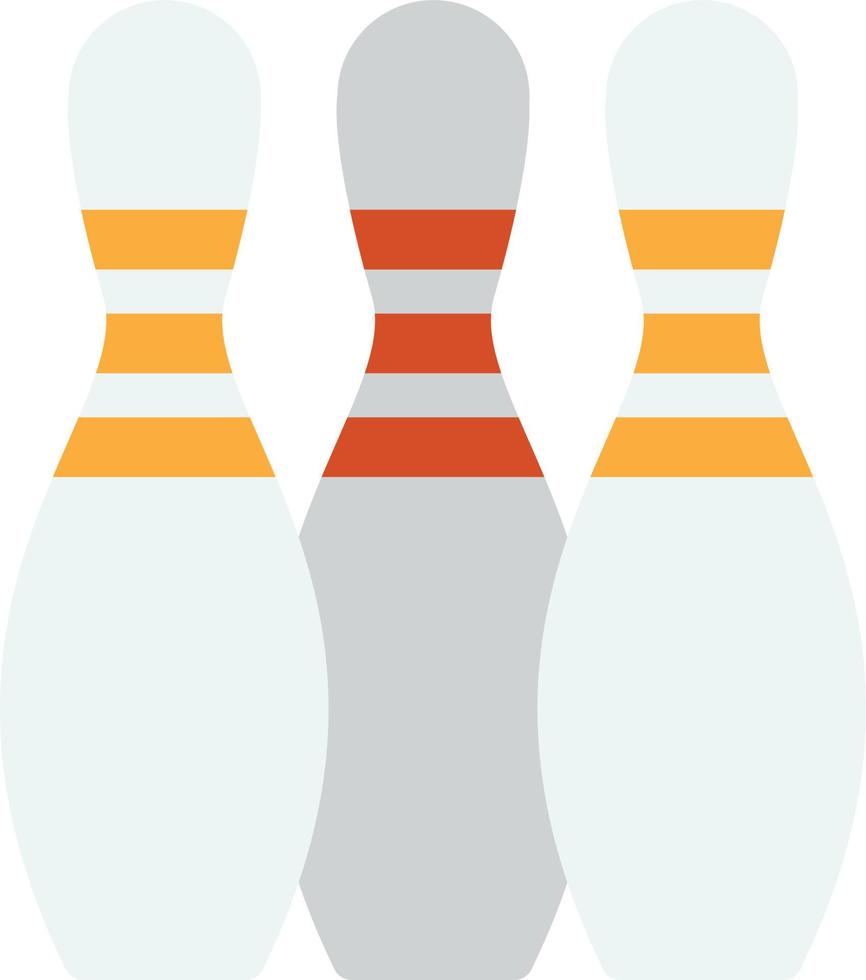 bowling illustrazione nel minimo stile vettore