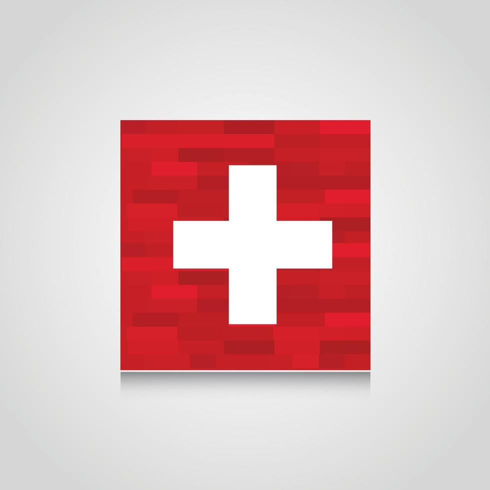 Svizzera astratto bandiera sfondo vettore