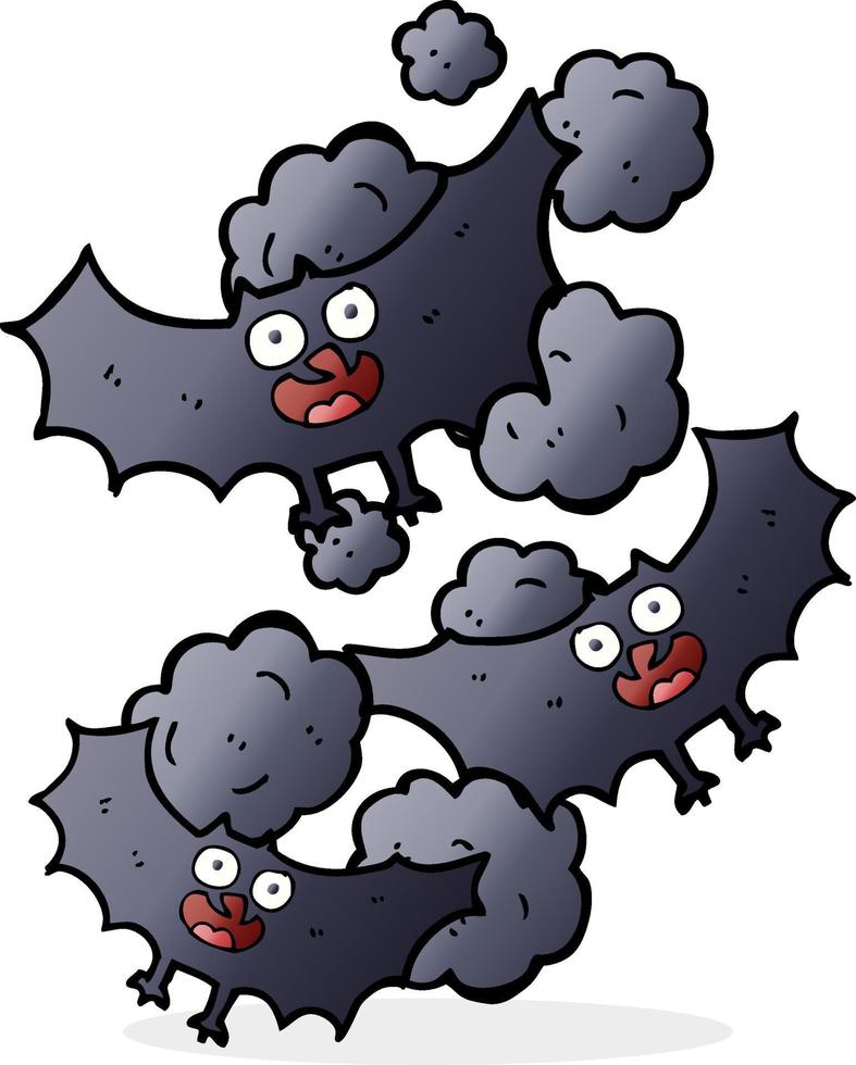 scarabocchio personaggio cartone animato pipistrelli vettore