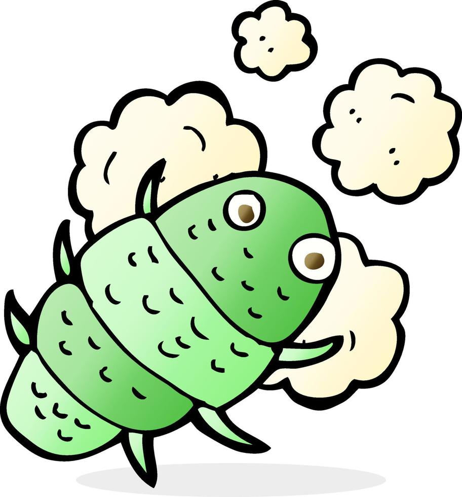 scarabocchio personaggio cartone animato insetto vettore