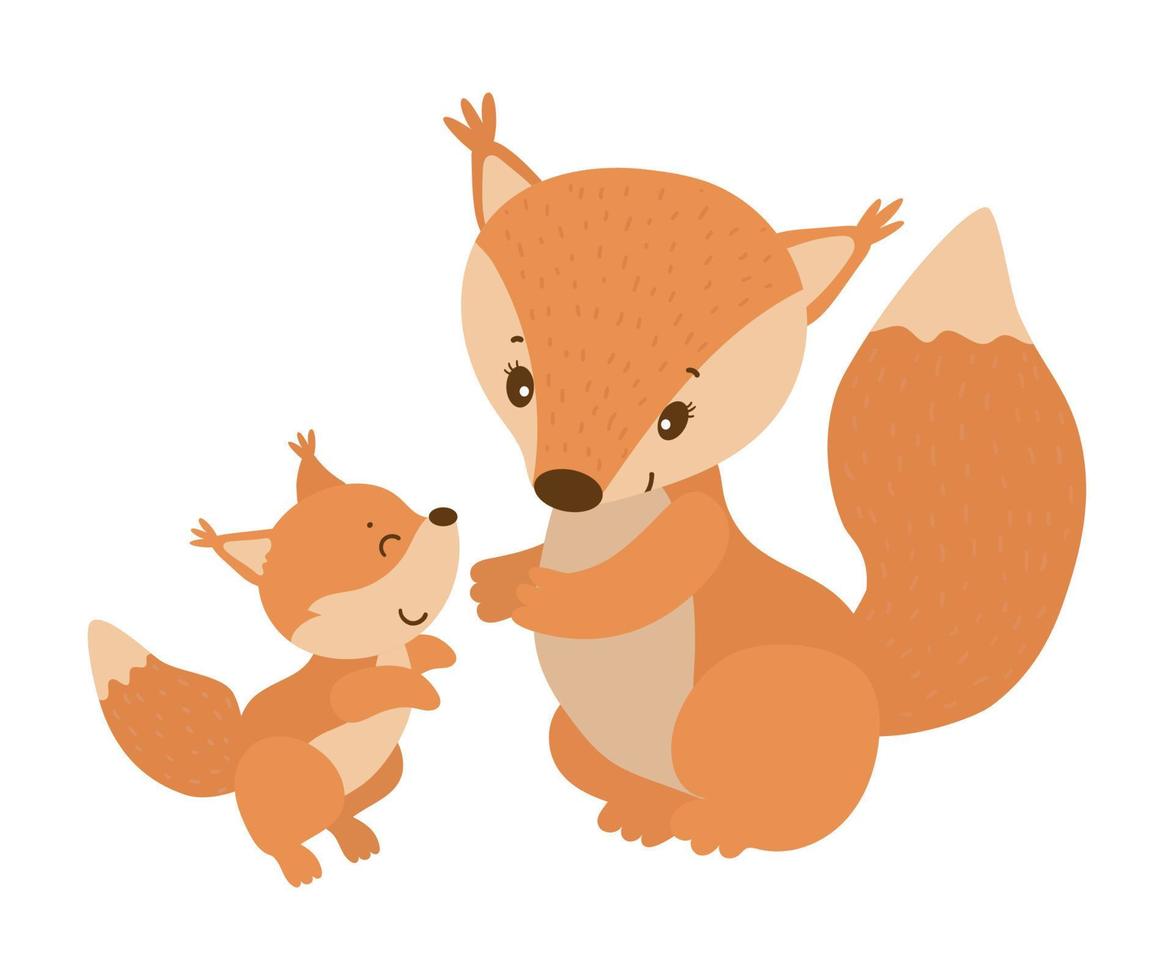 vettore illustratore di scoiattolo