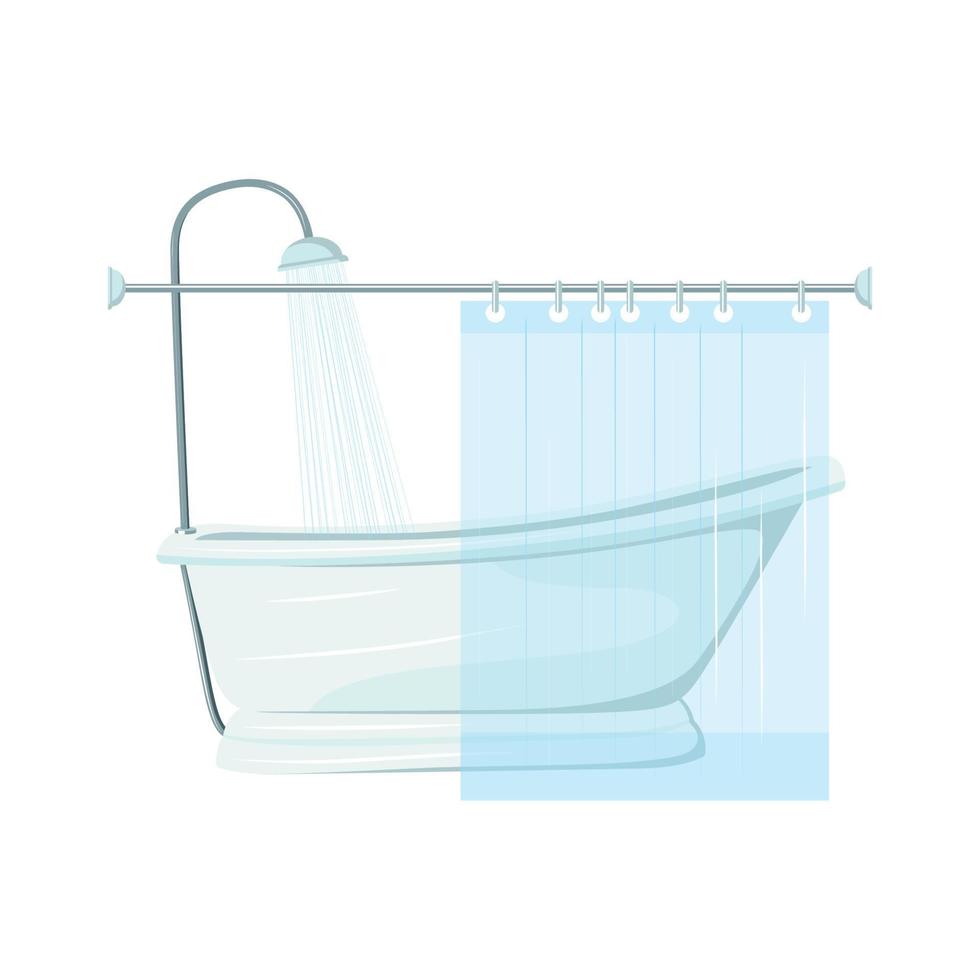vettore illustratore di vasca da bagno