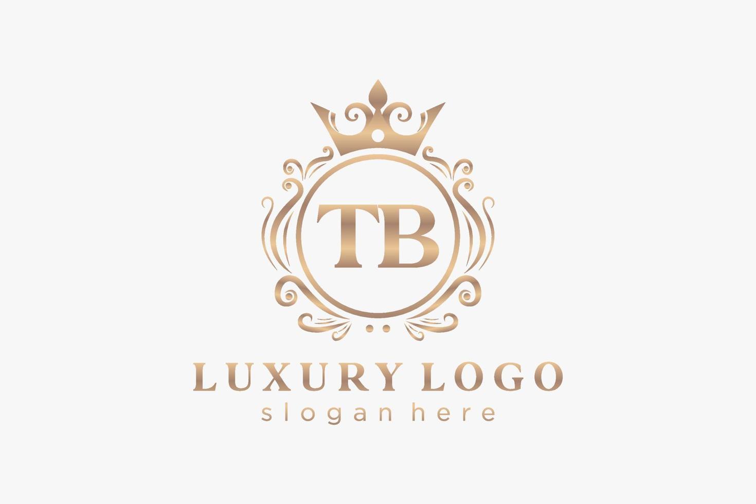 iniziale tb lettera reale lusso logo modello nel vettore arte per ristorante, regalità, boutique, bar, Hotel, araldico, gioielleria, moda e altro vettore illustrazione.