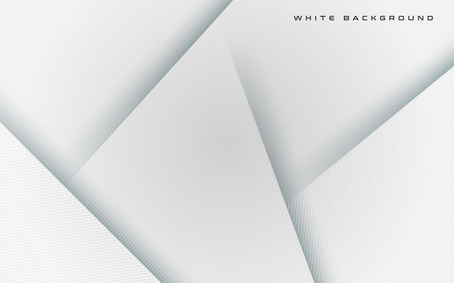 astratto bianca sovrapposizione triangolo ombra linea decorazione sfondo. eps10 vettore