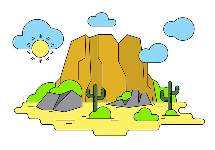 Illustrazione vettoriale del Grand Canyon