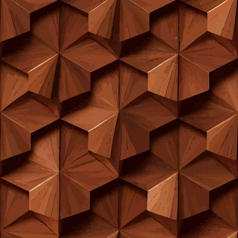 vettore grafico di astratto Ottagono legna bloccare senza soluzione di continuità piastrella Perfetto per sfondo sfondo