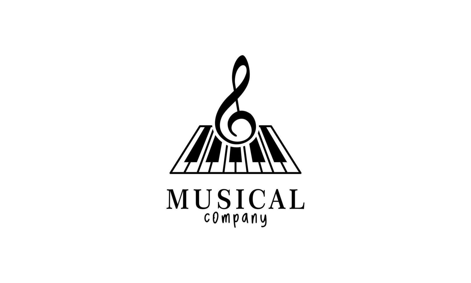 violino a stampa, pianoforte chiave, musicale strumento logo design vettore