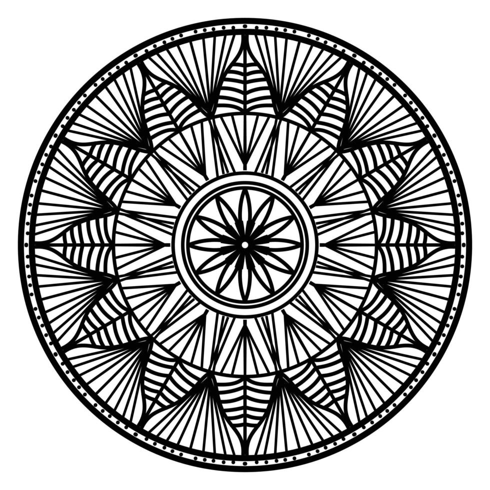 nero mandala, lusso ornamentale mandala design sfondo, mandala disegno, mandala modello colorazione libro arte sfondo disegno, piastrella modello, saluto carta, nero e bianca mandala vettore