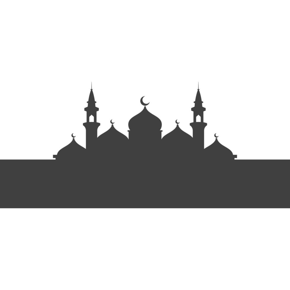 illustrazione vettoriale di sfondo della moschea