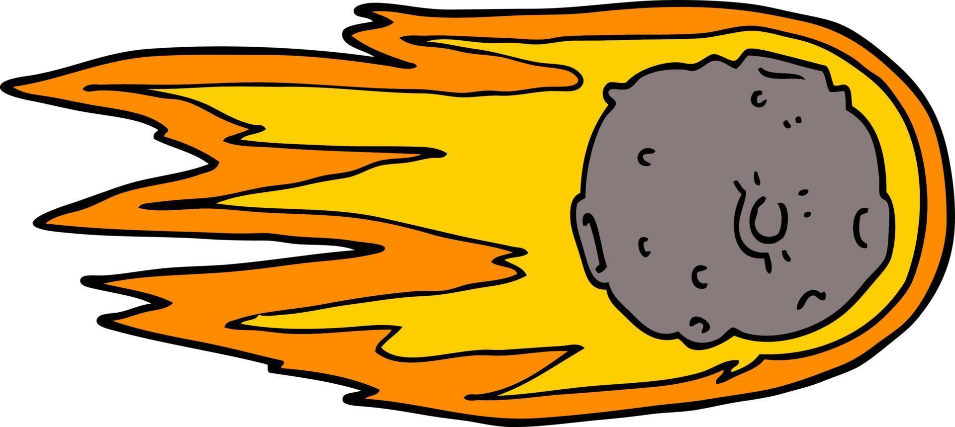 scarabocchio cartone animato cometa vettore
