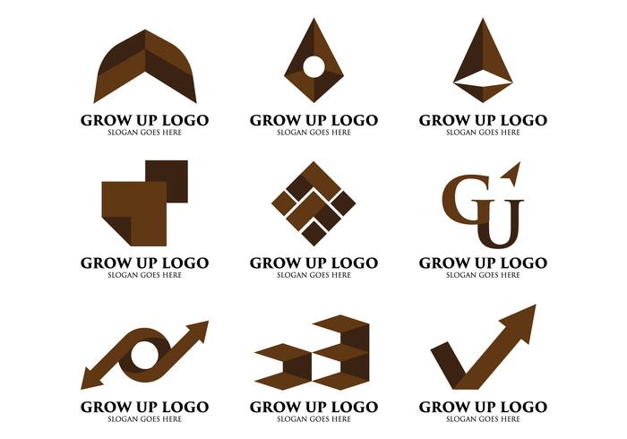 Logo Grow Up vettore