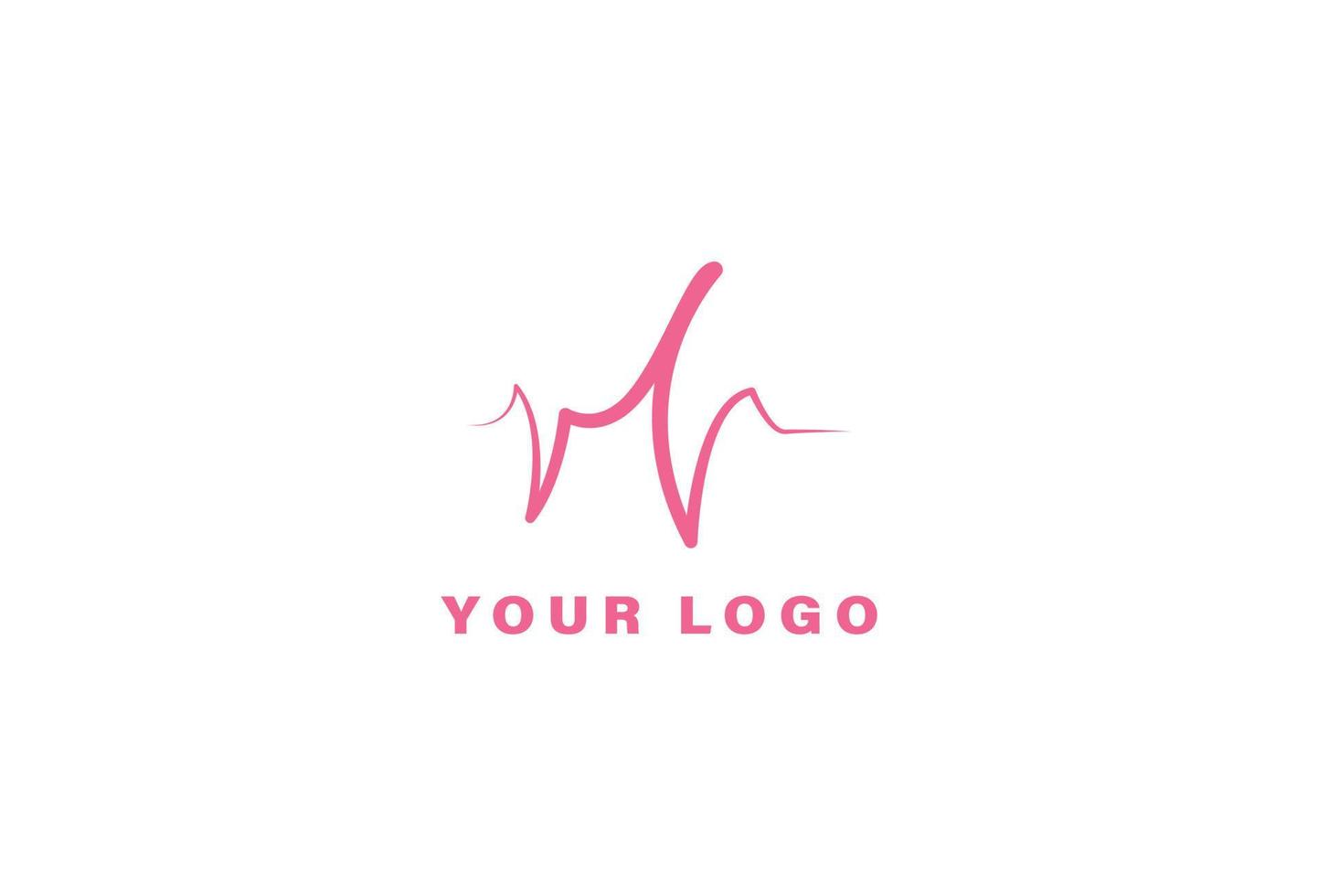 suono onde logo design modello vettore