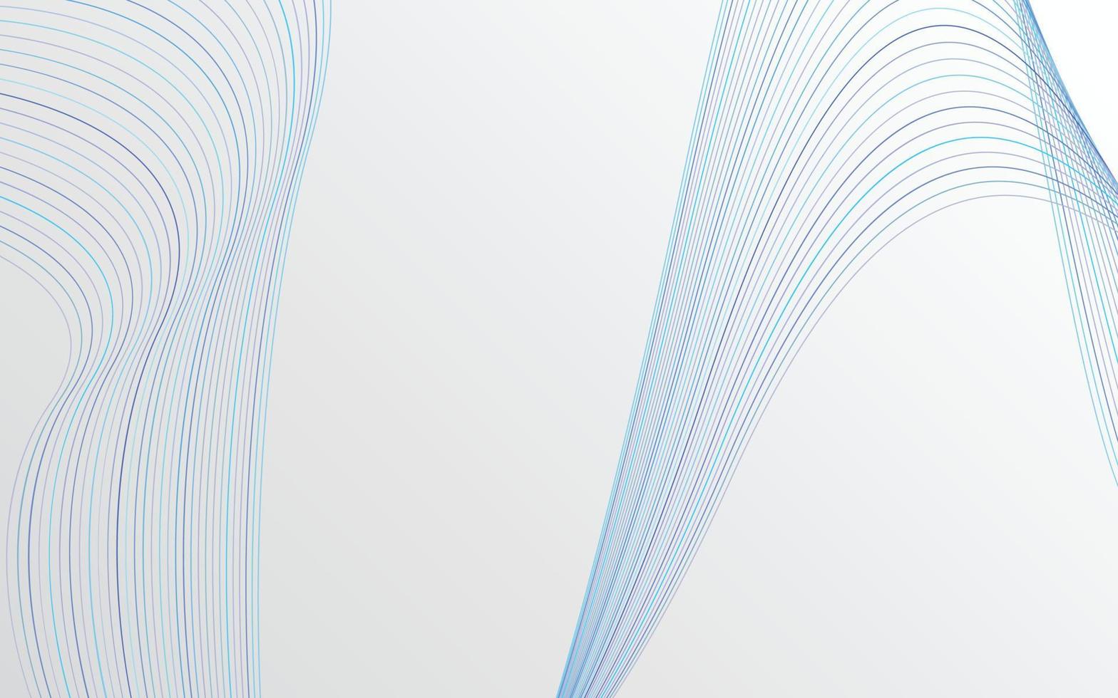 astratto blu colore tecnologia linea onda sfondo vettore