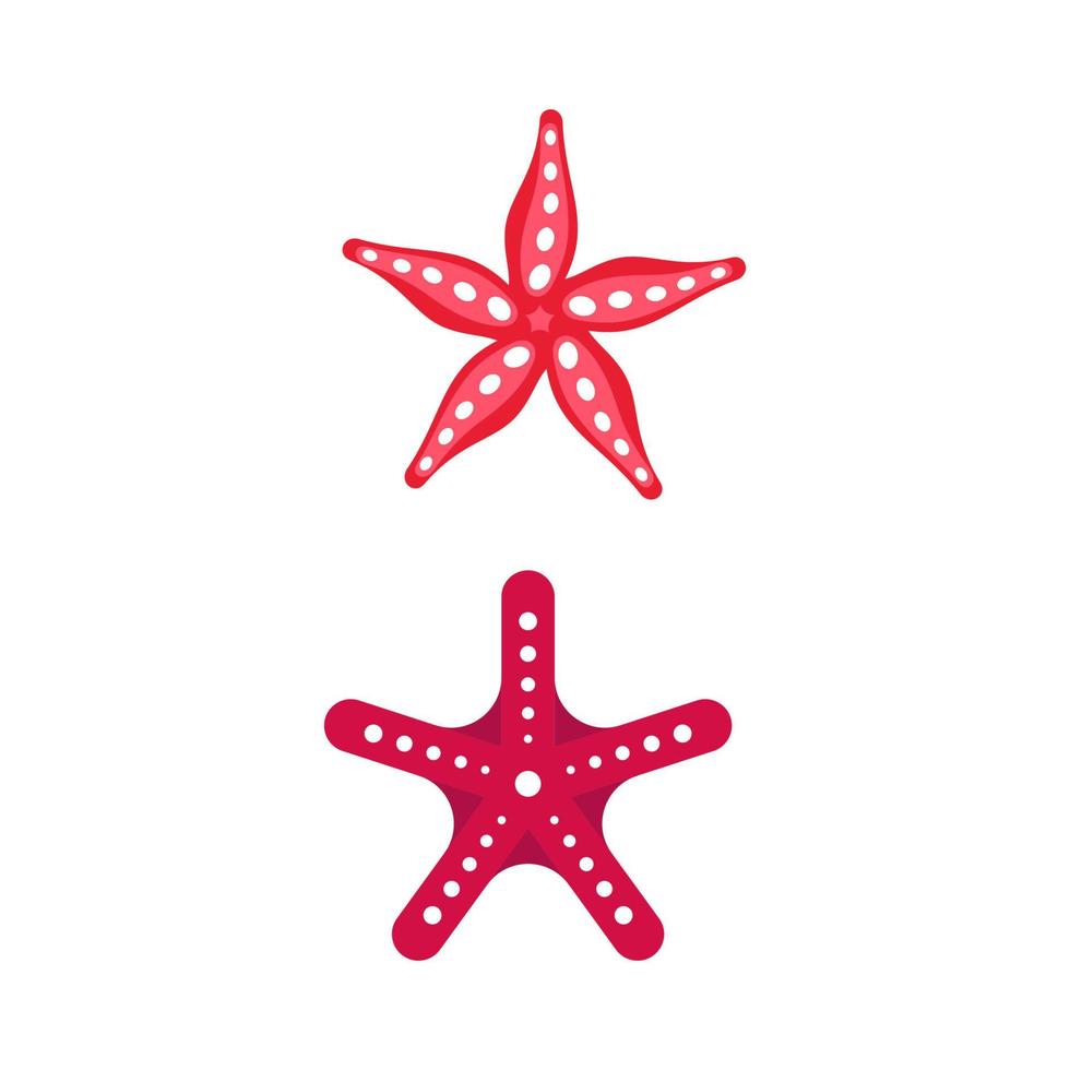vettore del modello dell'icona del pesce della stella di mare