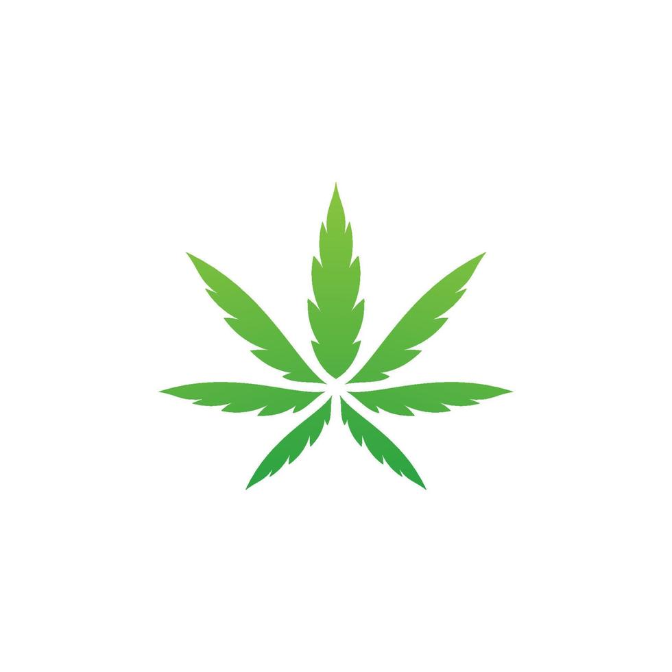 illustrazione del simbolo del segno di marijuana canabis vettore