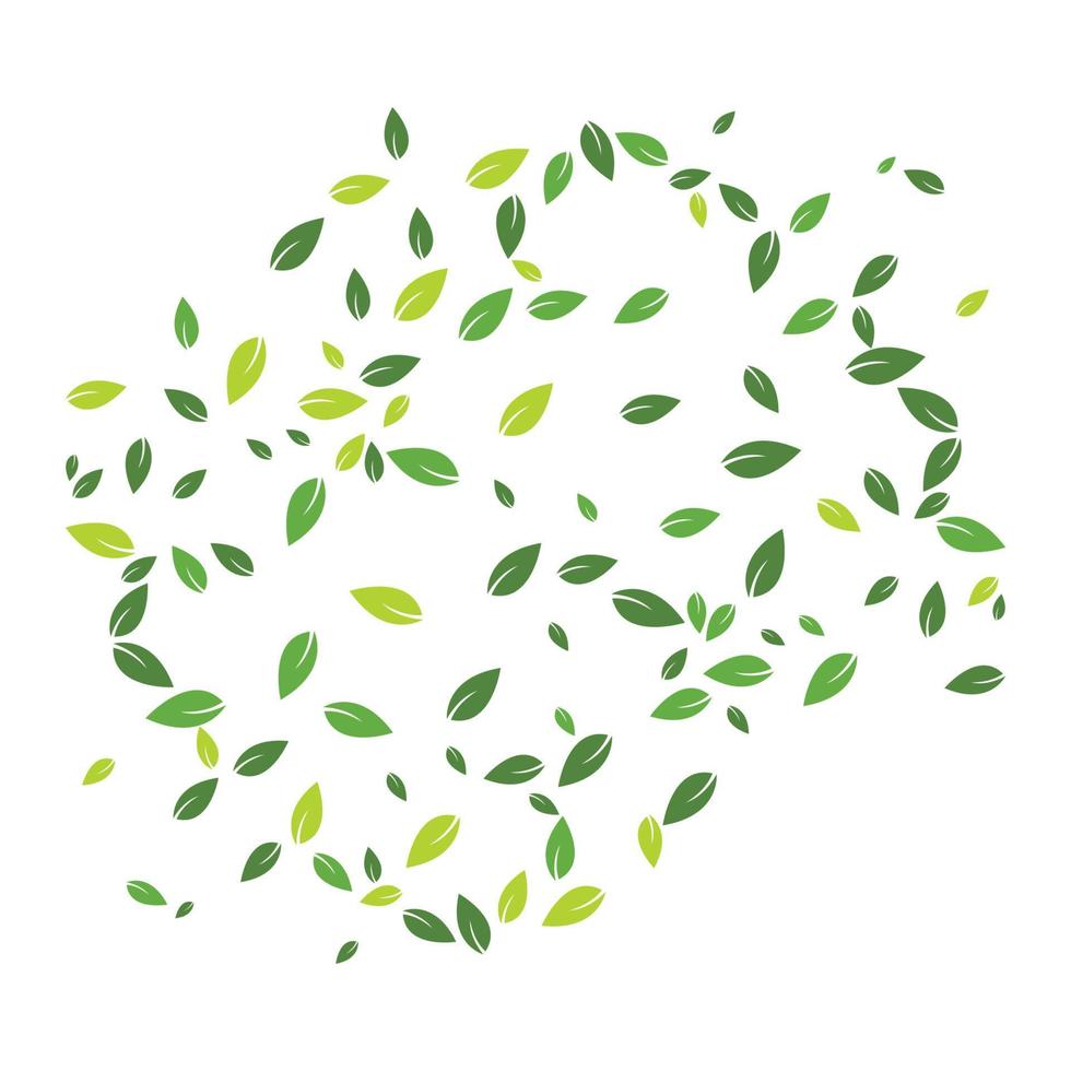 vettore di sfondo di foglie verdi