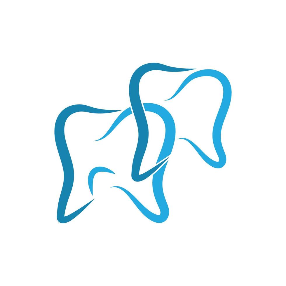 vettore modello logo dentale