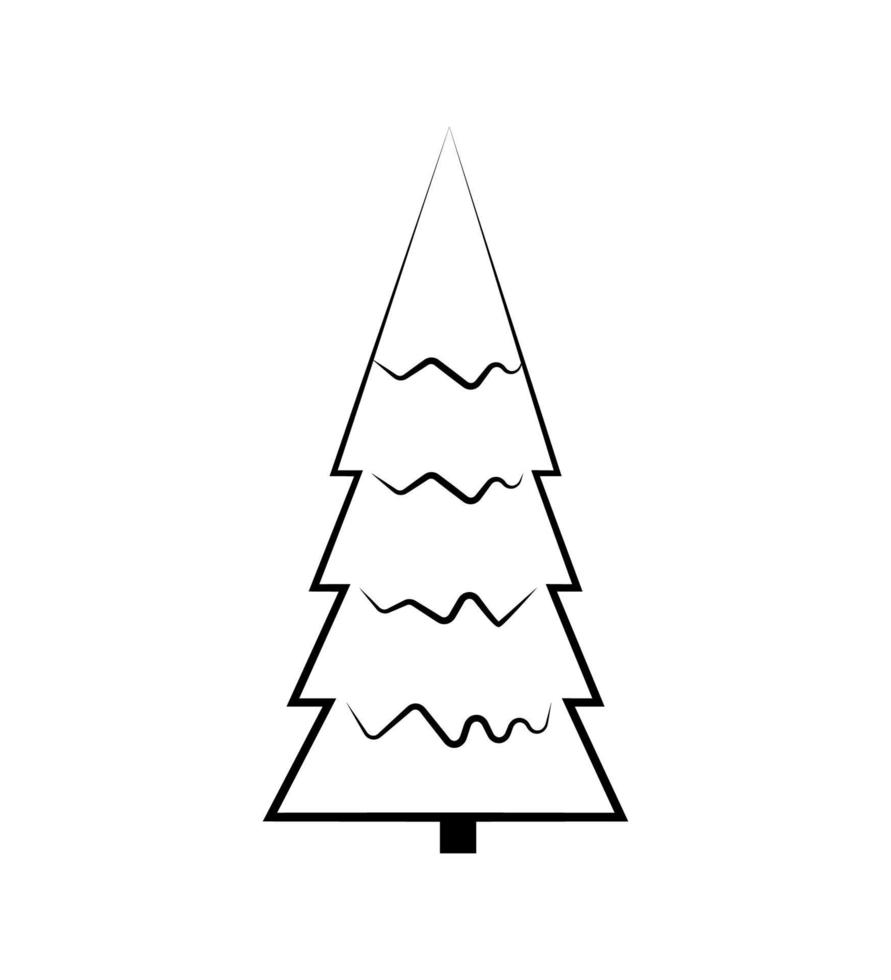 vettore illustratore di Natale albero