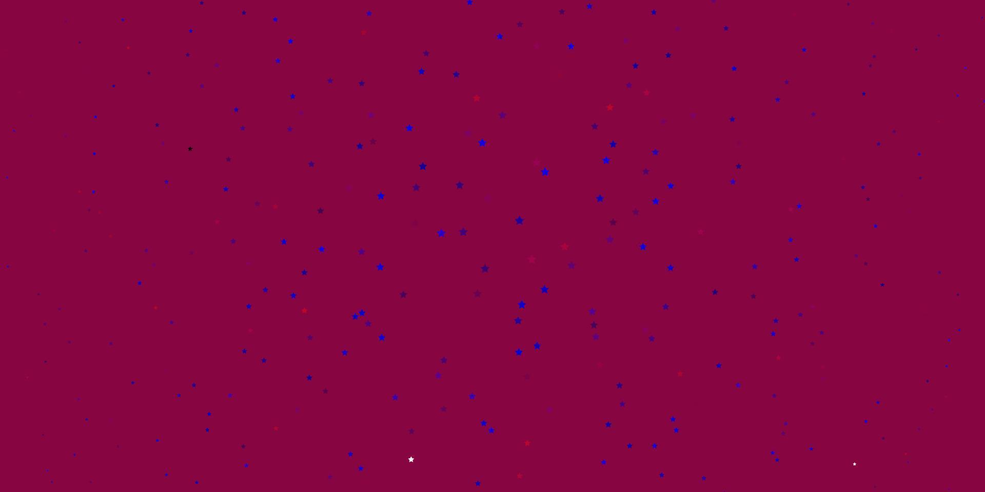 modello vettoriale blu scuro, rosso con stelle al neon.
