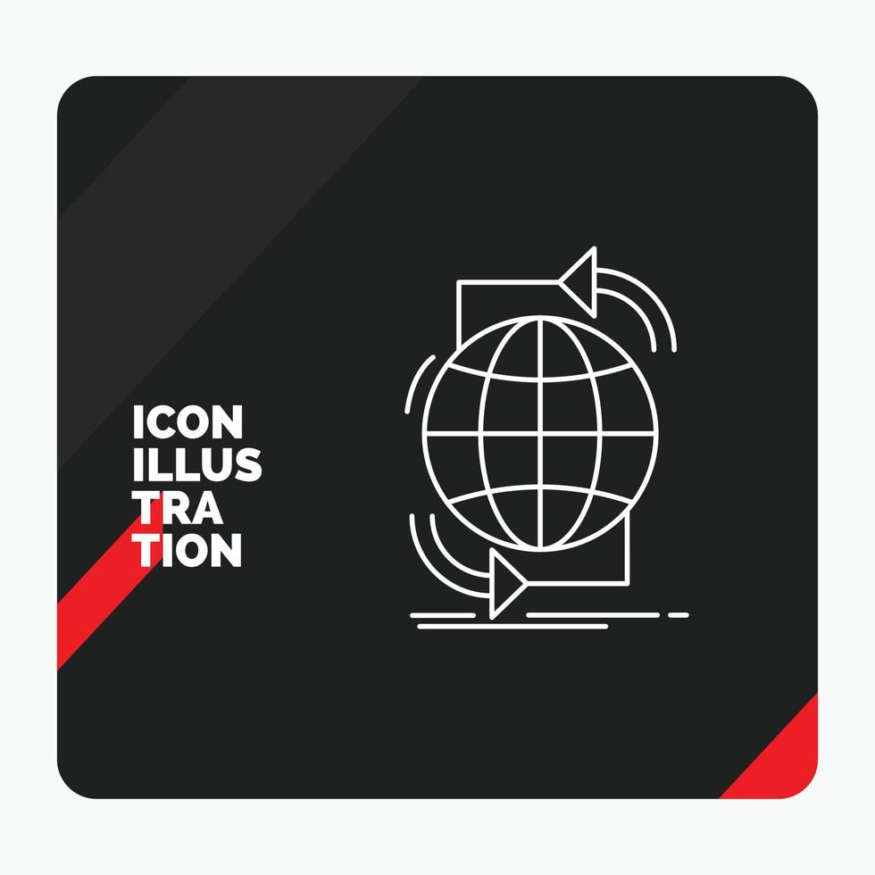 rosso e nero creativo presentazione sfondo per connettività. globale. Internet. Rete. ragnatela linea icona vettore