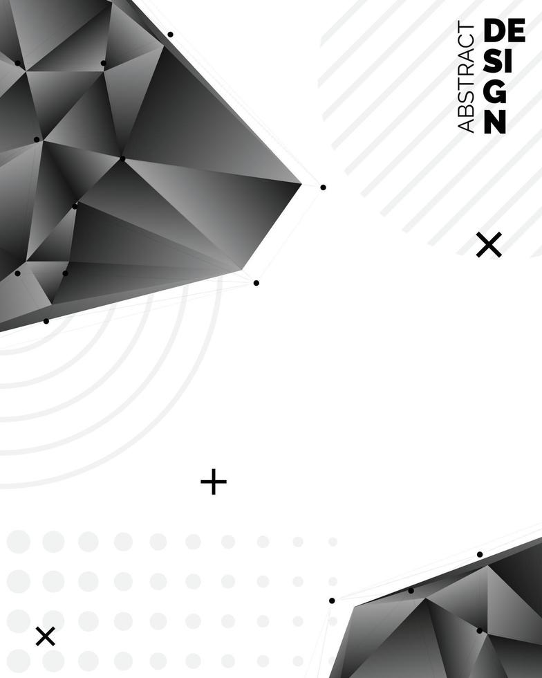 nero carta origami poligonale forma vettore sfondo. astratto geometrico illustrazione con posto per testo