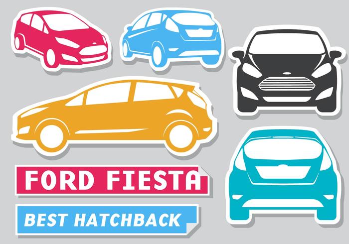 Vettore gratuito di Ford Fiesta Stickers