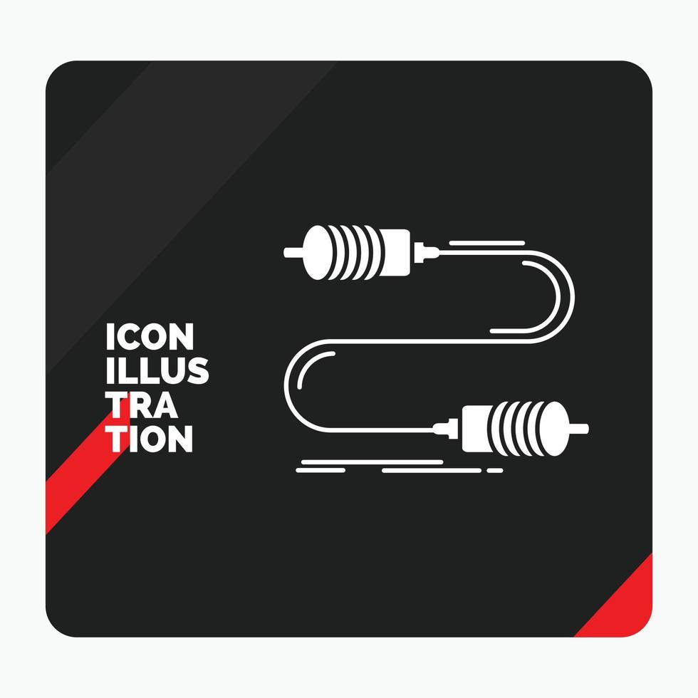 rosso e nero creativo presentazione sfondo per ronzio. comunicazione. interazione. marketing. filo glifo icona vettore